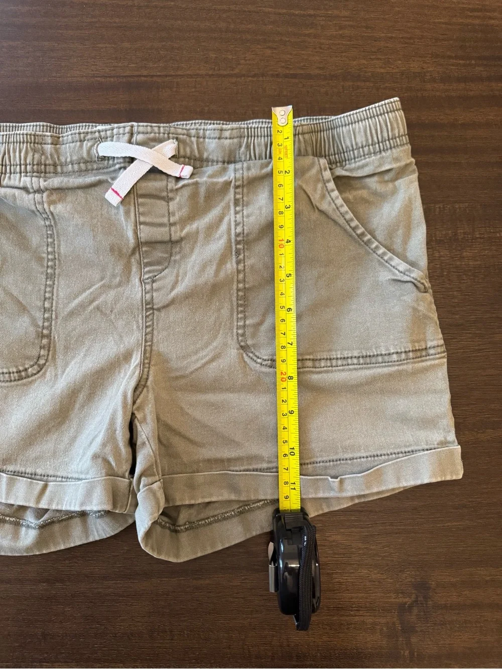 Old Navy Youth Casual Drawstring Shorts in Light Olive Size XXL 16 Plus